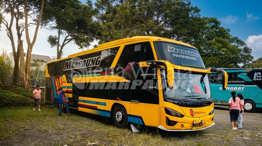 Keseruan Family Gathering Tanpa Batas dari Jakarta ke Floating Market Lembang Bersama Bus Marpaung